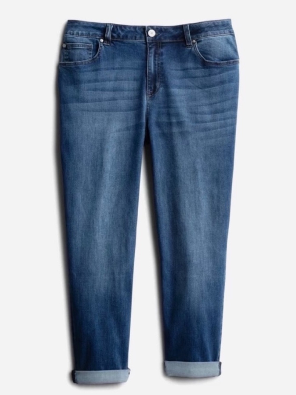 Revery Stitch Fix Women 20W Medium Wash Denim Mid-Rise Rodrick Girlfriend Jeans